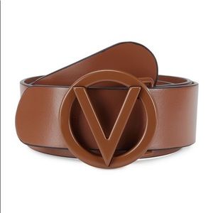 Valentino Circular Logo Belt Size 40 $369. Slight Wear On Buckle. With Tags